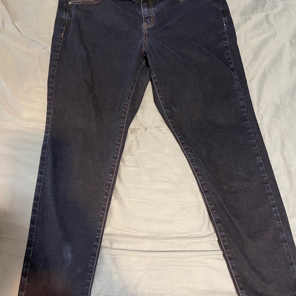 LANE BRYANT DARK WASH JEANS